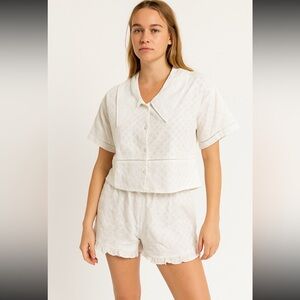 Commense White Pajama Set
